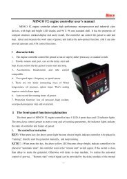 MINCO F2 engine controller user's manual