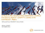 Structure searching Derwent World Patents ... - STN International