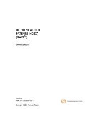 DERWENT WORLD PATENTS INDEX (DWPI )