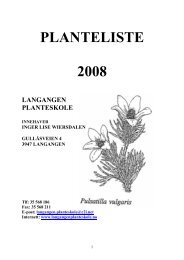 PLANTELISTE 2008 - Langangen planteskole