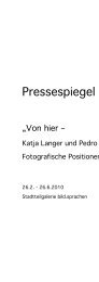 Von hier - Katja Langer und Pedro Malinowski - bild.sprachen