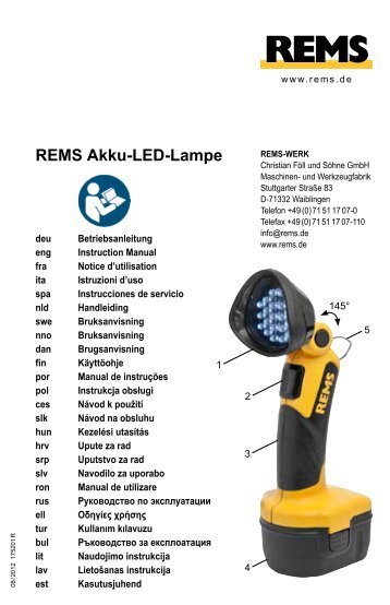 REMS Akku-LED-Lampe - REMS WERK