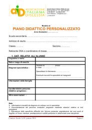 P.D.P. Piano Didattico Personalizzato - Scuola Secondaria