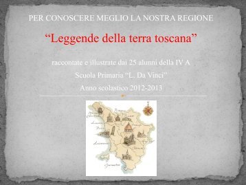 “Leggende della terra toscana”