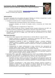 Curriculum vitae di Francesco Mario Ghilardi