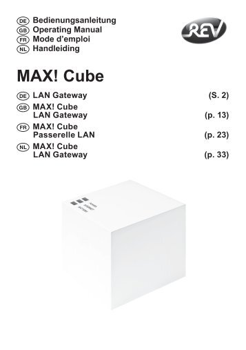 MAX! Cube - REV-Ritter GmbH