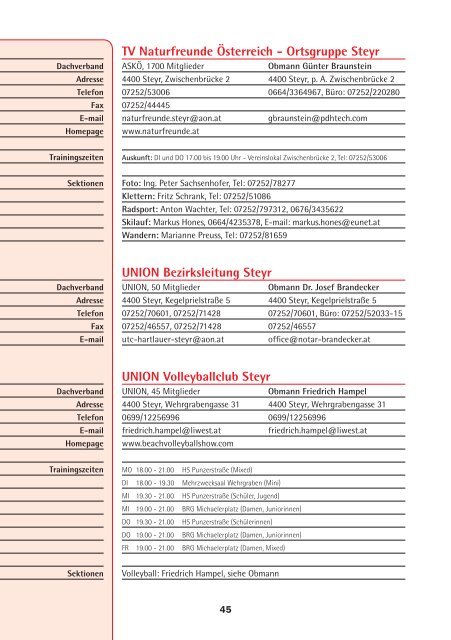 sport in steyr kern 2003