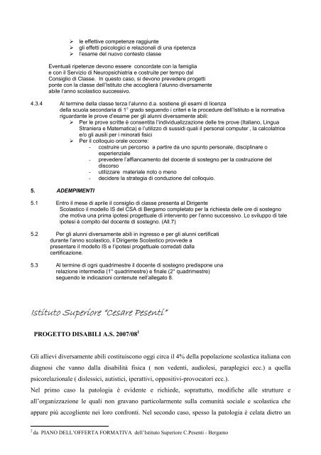 Documento - Di e Di - Polo informatico per la disabilitÃ  - CTS