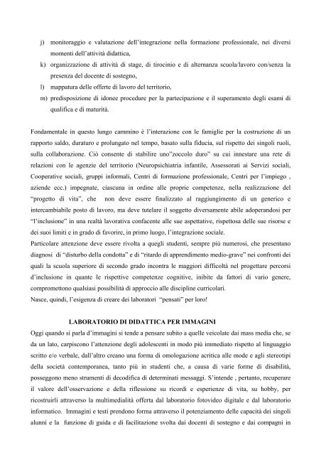 Documento - Di e Di - Polo informatico per la disabilitÃ  - CTS