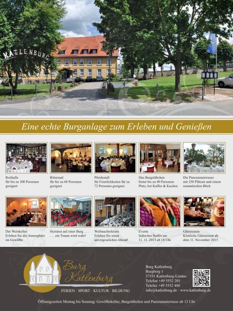 Lebenslust Gottingen -  Ausgabe Herbst 2015