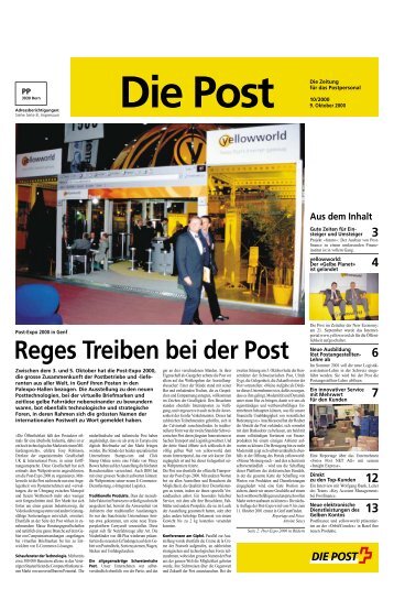 Reges Treiben bei der Post - Die Schweizerische Post