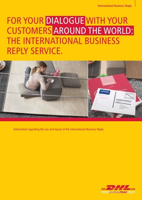 the InteRnatIonal BusIness Reply seRvIce.