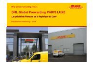 DHL Global Forwarding PARIS LUXE - DHL | France