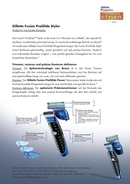 Gillette Fusion ProGlide Styler - Procter & Gamble