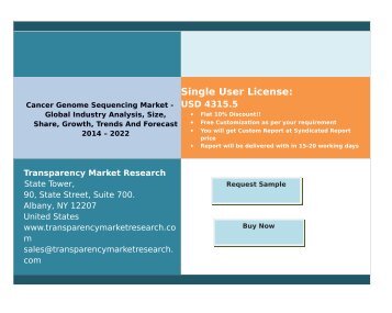 Cancer Genome Sequencing Market - Global Industry Analysis, Size, Share, Growth, Trends And Forecast 2014 - 2022.pdf