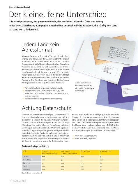 Direct News, Die auflagenstärkste Zeitschrift für Direct Marketing