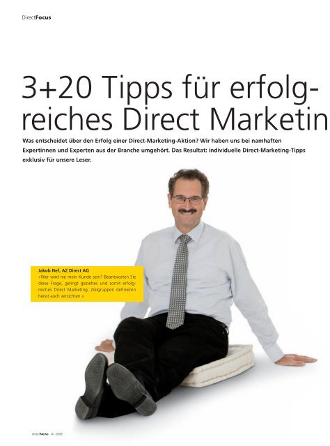 Direct News, Die auflagenstärkste Zeitschrift für Direct Marketing