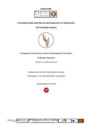 II Congresso Internacional sobre Arqueologia de Transição O Mundo Funerário