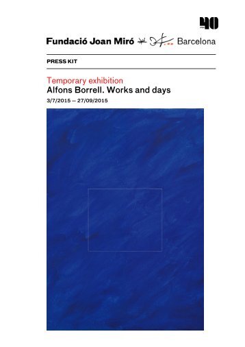 Alfons Borrell Works and days