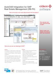 CIDEON AutoCAD Integration SAP RE_EN - CIDEON Software