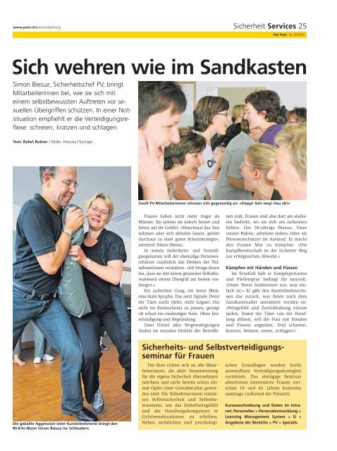 Ã‚Â«Die PostÃ‚Â» - Personalzeitung - Die Schweizerische Post