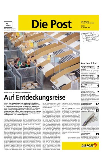 Immobilien und Information Technology - Die Schweizerische Post