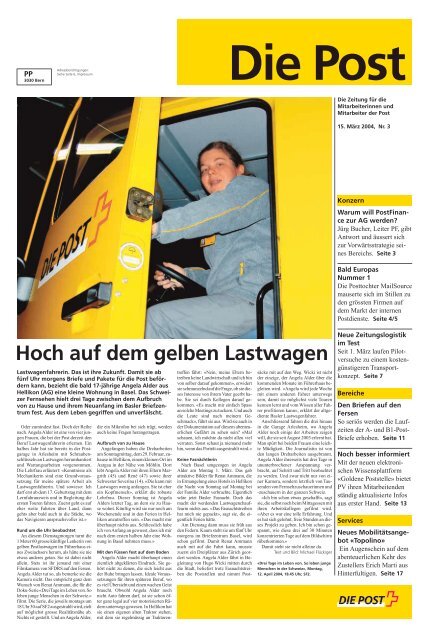 Hoch auf dem gelben Lastwagen - Die Schweizerische Post