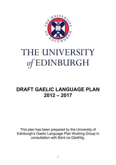 Chapter 3 â Policy Implications for Gaelic - University of Edinburgh