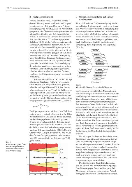 Koordinatenmesstechnik als Schlüssel- technologie der - PTB