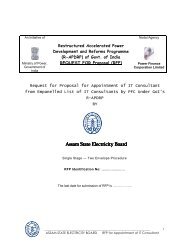 Assam State Electricity Board Assam State Electricity ... - R-APDRP