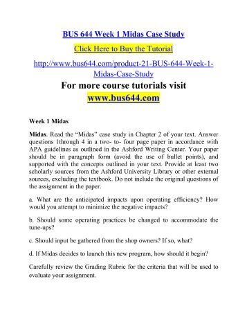 midas case study essay Prerequisite for case study writing : a draft is an essential prerequisite for writing a case study because it contains the very essence of the entire essay. midas case study essay Prerequisite for case study writing : a draft is an essential prerequisite for writing a case study because it contains the very essence of the entire essay.