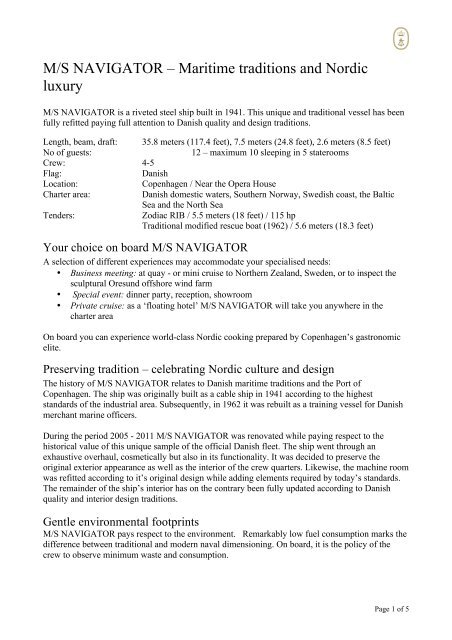 Fact sheet 2012-03-04 - MS Navigator