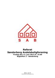 Referat Sønderborg Andelsboligforening Tirsdag den 12. juni 2012