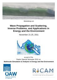 Wave Propagation and Scattering, Inverse Problems, and ...