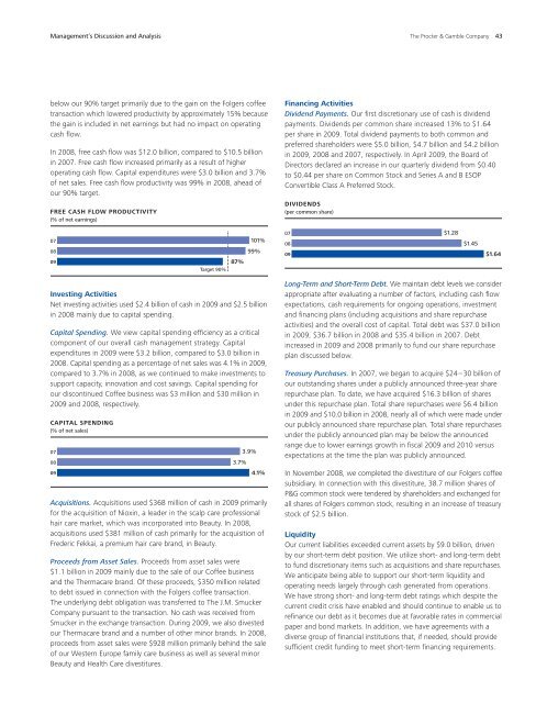 P&G 2009 Annual Report â€“ AnnualReports.com - Procter & Gamble