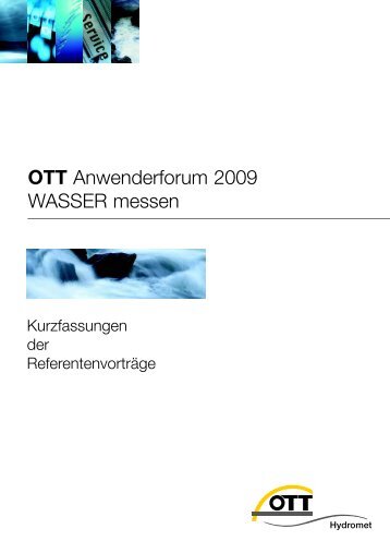 OTT Anwenderforum 2009 WASSER messen