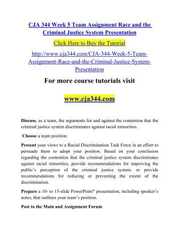 Justice System Position Presentation