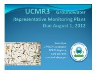 Kevin Ryan GWRMP Coordinator USEPA Region 9 (415) 972‐3806 ryan.kevin@epa.gov