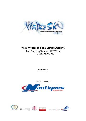 2007 WORLD CHAMPIONSHIPS - International Water Ski Federation
