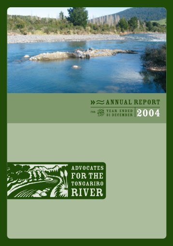 ANNUAL REPORT - Advocates for the Tongariro River