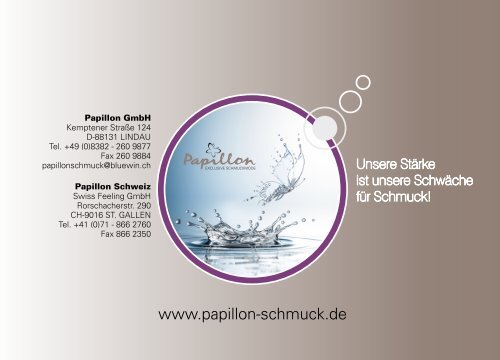 Papillon Schmuck Katalog 2015