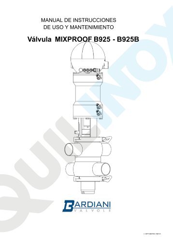Válvula MIXPROOF B925 - B925B