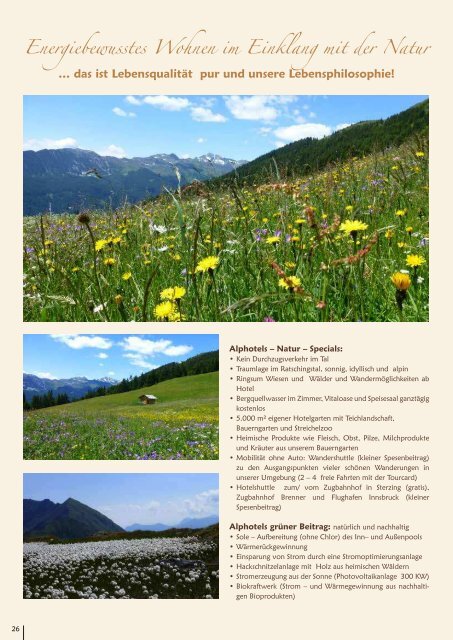 Sommerpreisliste DE 2015 Alphotel Tyrol