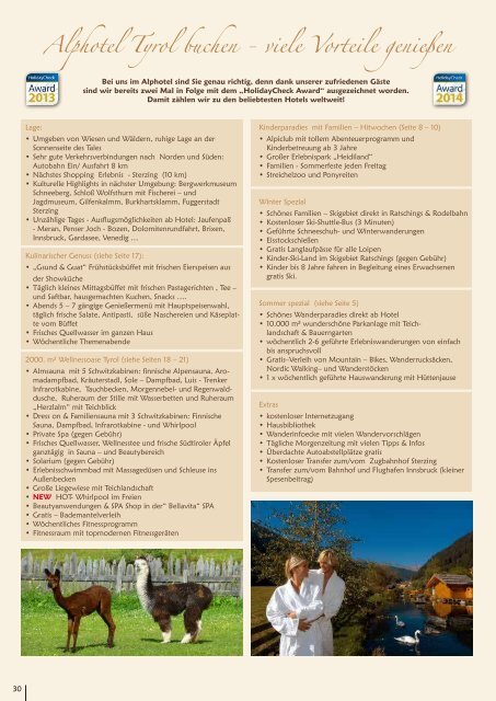 Sommerpreisliste DE 2015 Alphotel Tyrol