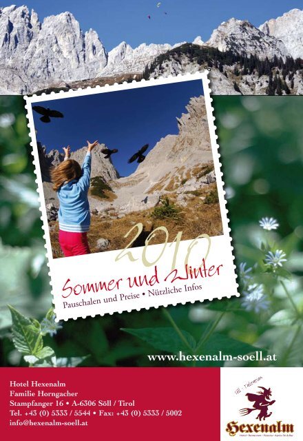 Sommer und Winter - Hexenalm