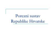 Porezni sustav Republike Hrvatske