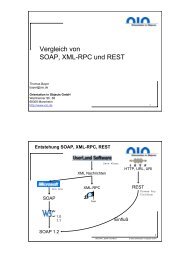 Vergleich von SOAP, XML-RPC und REST - Orientation in Objects ...