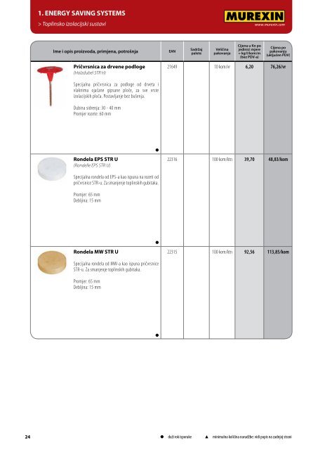 Preuzmite Murexin Cjenik i katalog proizvoda za 2011. u PDF formatu