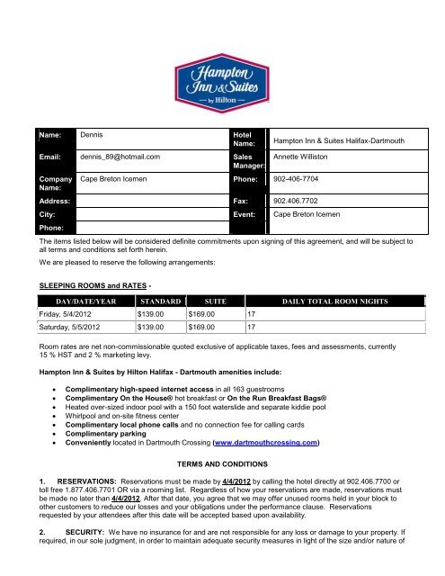 Hampton Inn Contract Sport Ca