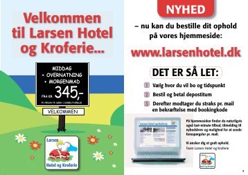 Velkommen til Larsen Hotel og Kroferie...